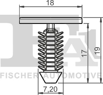 FA1 21-10014.5 - Зажим, молдинг / защитная накладка avtokuzovplus.com.ua