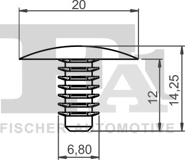 FA1 21-10016.10 - Зажим, молдинг / защитная накладка avtokuzovplus.com.ua