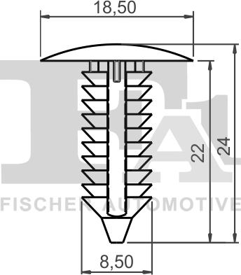 FA1 21-10024.5 - Зажим, молдинг / захисна накладка autocars.com.ua