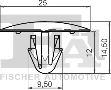 FA1 21-10025.25 - Зажим, молдинг / защитная накладка avtokuzovplus.com.ua