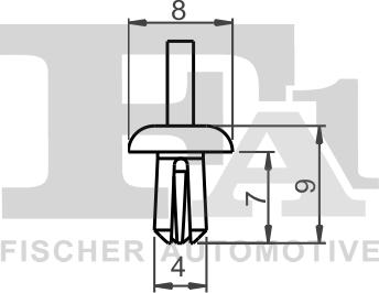 FA1 21-20001.10 - Зажим, молдинг / захисна накладка autocars.com.ua