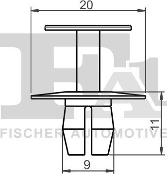 FA1 21-20004.5 - Зажим, молдинг / защитная накладка avtokuzovplus.com.ua