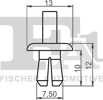 FA1 21-20007.25 - Зажим, молдинг / захисна накладка autocars.com.ua