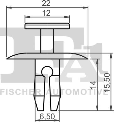 FA1 21-20008.5 - Зажим, молдинг / защитная накладка avtokuzovplus.com.ua