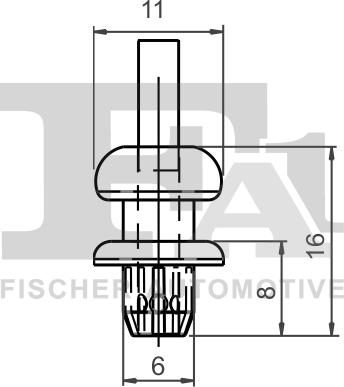 FA1 21-20013.10 - Зажим, молдинг / защитная накладка avtokuzovplus.com.ua