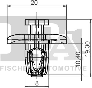 FA1 21-30003.10 - Зажим, молдинг / защитная накладка avtokuzovplus.com.ua