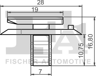 FA1 21-40010.5 - Зажим, молдинг / захисна накладка autocars.com.ua