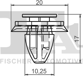 FA1 21-40012.5 - Зажим, молдинг / захисна накладка autocars.com.ua