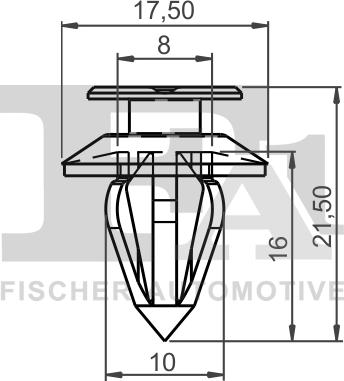 FA1 21-40013.25 - Зажим, молдинг / защитная накладка avtokuzovplus.com.ua