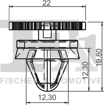 FA1 21-40015.10 - Зажим, молдинг / захисна накладка autocars.com.ua