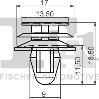 FA1 21-40016.10 - Зажим, молдинг / захисна накладка autocars.com.ua