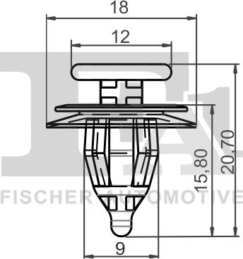 FA1 21-40017.5 - Зажим, молдинг / захисна накладка autocars.com.ua