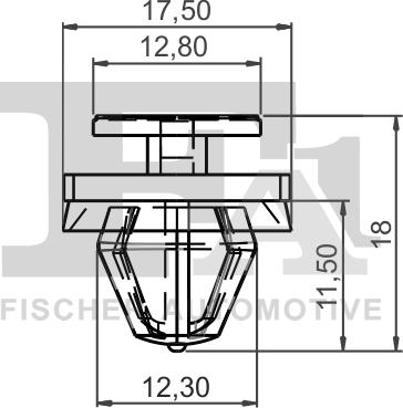 FA1 21-40019.25 - Зажим, молдинг / защитная накладка autodnr.net