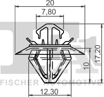 FA1 21-40038.25 - Зажим, молдинг / защитная накладка avtokuzovplus.com.ua