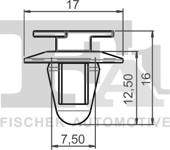 FA1 21-40060.5 - Зажим, молдинг / захисна накладка autocars.com.ua