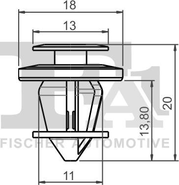 FA1 21-40063.5 - Зажим, молдинг / захисна накладка autocars.com.ua