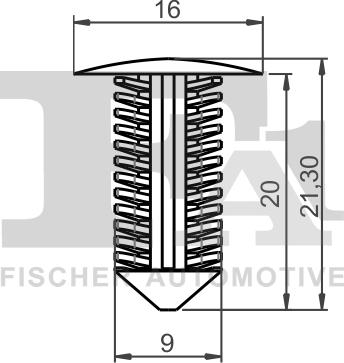 FA1 22-10007.10 - Зажим, молдинг / захисна накладка autocars.com.ua