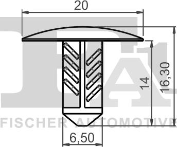 FA1 22-10008.10 - Зажим, молдинг / захисна накладка autocars.com.ua