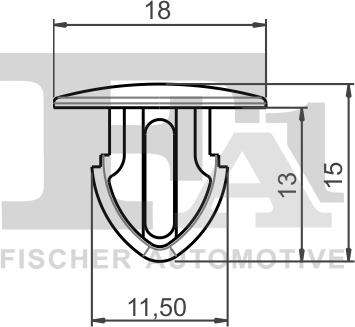 FA1 22-10009.25 - Зажим, молдинг / захисна накладка autocars.com.ua