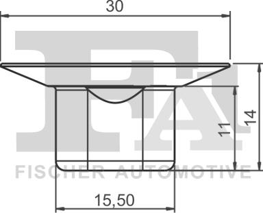 FA1 22-10011.25 - Зажим, молдинг / захисна накладка autocars.com.ua