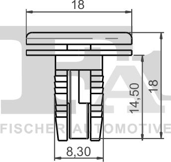 FA1 22-30001.5 - Зажим, молдинг / захисна накладка autocars.com.ua