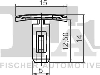 FA1 22-40002.10 - Зажим, молдинг / захисна накладка autocars.com.ua