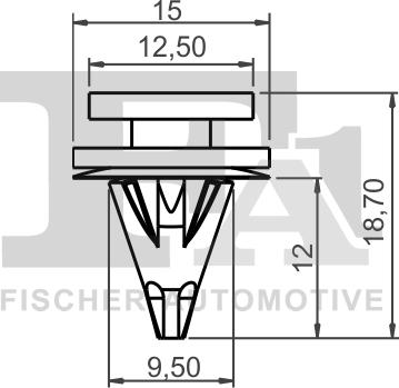 FA1 22-40007.25 - Зажим, молдинг / захисна накладка autocars.com.ua