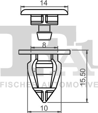 FA1 22-40010.10 - Зажим, молдинг / захисна накладка autocars.com.ua