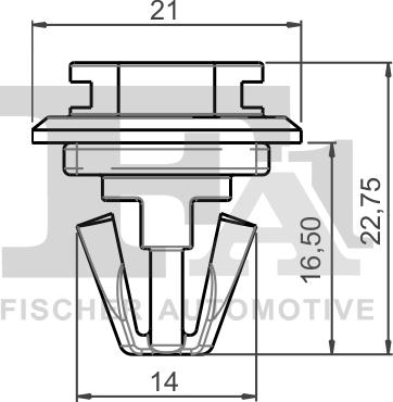 FA1 22-40017.10 - Зажим, молдинг / захисна накладка autocars.com.ua