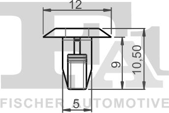 FA1 22-40032.10 - Зажим, молдинг / захисна накладка autocars.com.ua