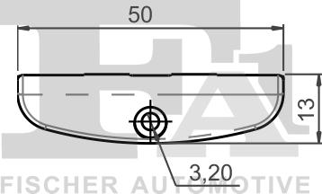 FA1 22-40038.10 - Зажим, молдинг / захисна накладка autocars.com.ua