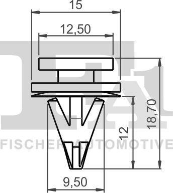 FA1 22-40039.25 - Зажим, молдинг / захисна накладка autocars.com.ua