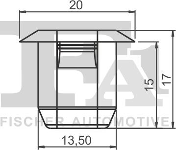 FA1 22-60001.10 - Зажим, молдинг / захисна накладка autocars.com.ua