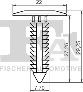 FA1 25-10003.10 - Зажим, молдинг / захисна накладка autocars.com.ua