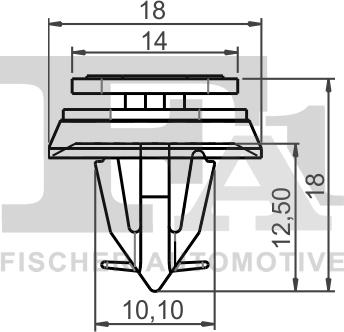 FA1 31-40001.5 - Зажим, молдинг / захисна накладка autocars.com.ua