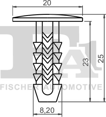 FA1 33-10016.10 - Зажим, молдинг / захисна накладка autocars.com.ua