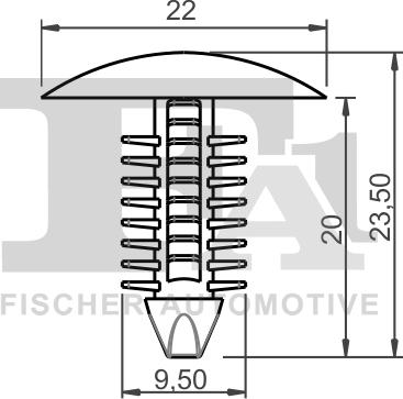 FA1 33-10018.5 - Зажим, молдинг / защитная накладка avtokuzovplus.com.ua