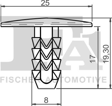 FA1 33-10021.10 - Зажим, молдинг / захисна накладка autocars.com.ua