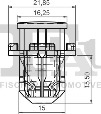 FA1 33-20007.25 - Зажим, молдинг / захисна накладка autocars.com.ua