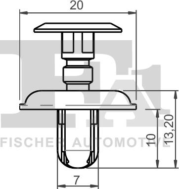 FA1 33-30004.25 - Зажим, молдинг / защитная накладка avtokuzovplus.com.ua