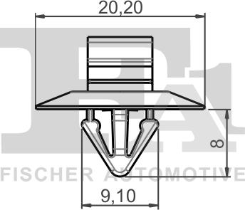 FA1 33-40005.25 - Зажим, молдинг / защитная накладка avtokuzovplus.com.ua