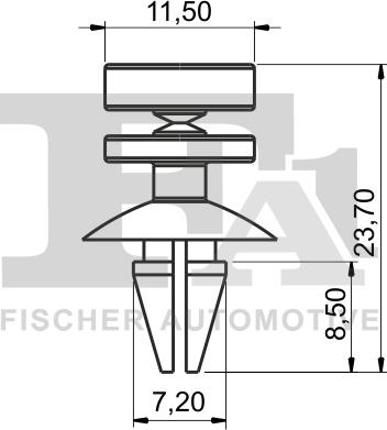 FA1 33-40006.10 - Зажим, молдинг / захисна накладка autocars.com.ua