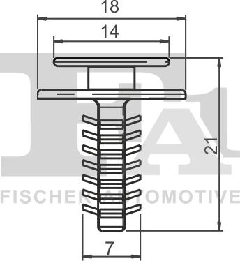 FA1 33-40008.5 - Зажим, молдинг / захисна накладка autocars.com.ua