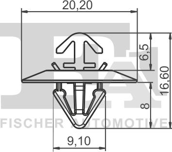 FA1 33-40014.10 - Зажим, молдинг / защитная накладка avtokuzovplus.com.ua