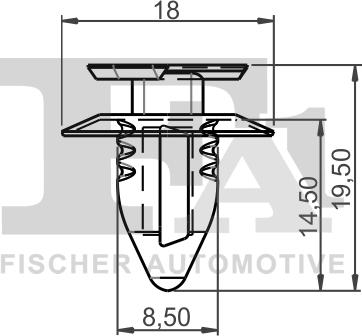 FA1 33-40020.10 - Зажим, молдинг / захисна накладка autocars.com.ua