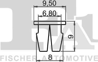 FA1 33-60001.10 - Зажим, молдинг / защитная накладка avtokuzovplus.com.ua