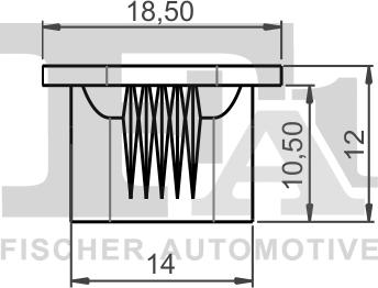 FA1 33-60015.5 - Зажим, молдинг / захисна накладка autocars.com.ua