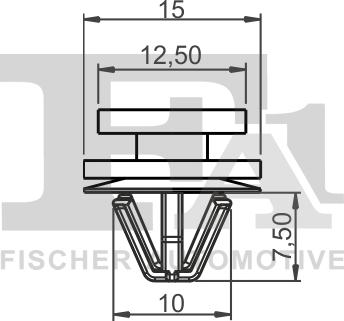 FA1 41-40003.10 - Зажим, молдинг / захисна накладка autocars.com.ua