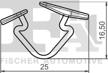 FA1 55-10002.5 - Зажим, молдинг / защитная накладка autodnr.net