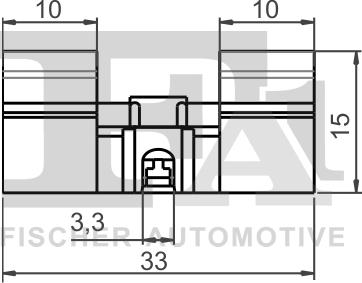 FA1 55-40005.10 - Пружинный зажим, монтаж стекол avtokuzovplus.com.ua